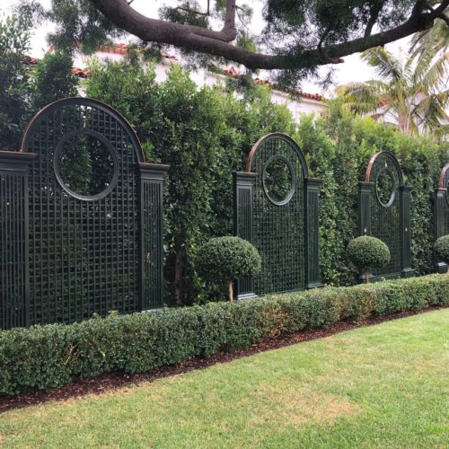 Beautiful Garden with custom treillage decor