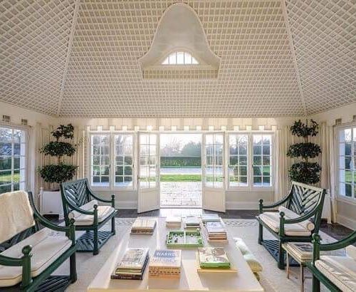 Interior of a sun room