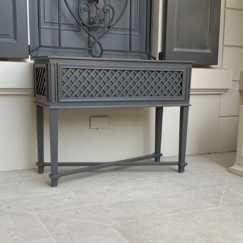 Custom aluminum Beauvais jardiniere